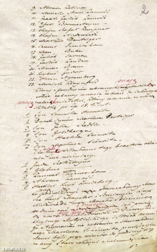Letter to the Mayor of the Town of Płock Boglewski of November 30, 1859 on the functioning of the burial fraternity "Bykier Holop" in the town (source: State Archives in Płock, Akta miasta Płocka, sign. 676)
